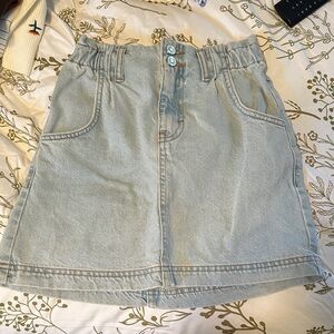 Topshop Light Blue Mini Skirt